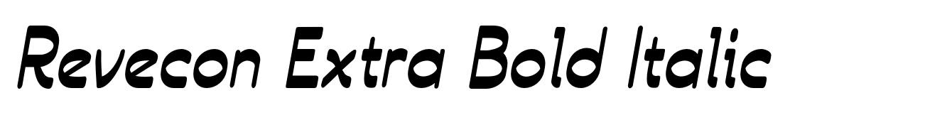 Revecon Extra Bold Italic
